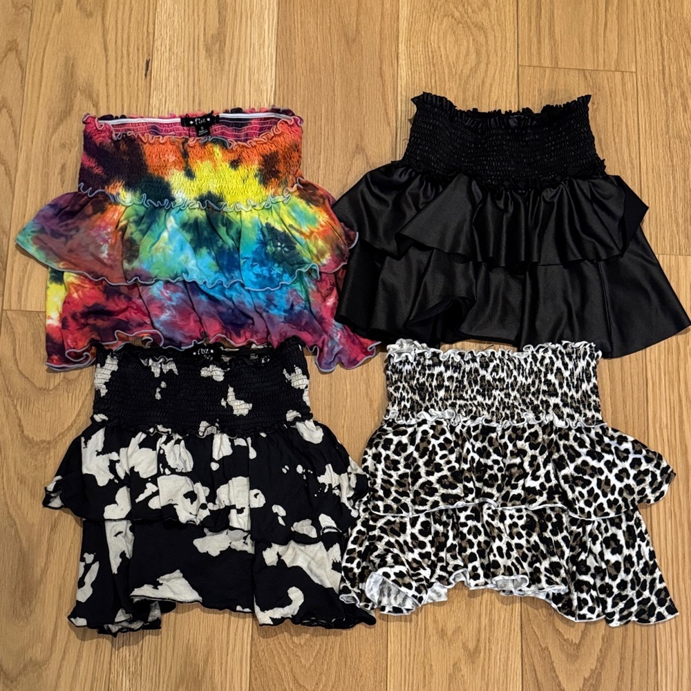 Flowers by Zoe Girls Ruffle Skirts BundleTie-Dye